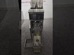 OFE-213L 칩 전기 깊은 개방 프라이터 두 냄비 두 오일 필터 시스템으로 바구니