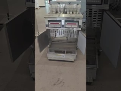 OFG-220 두 냄비 기름 필터링 가스 오픈 칩 프라이어와 함께 네 바구니