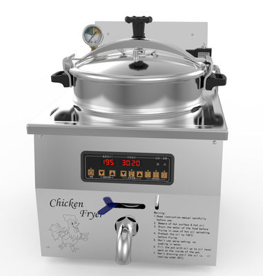 디지털 패널 16L 3KW 220V/110V 치킨 익스프레스 카운터 최고 압력 프라이어