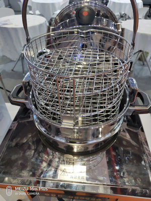 디지털 패널 22L 3.5KW 220V 치킨 익스프레스 테이블 톱 카운터 최고 압력 프라이어