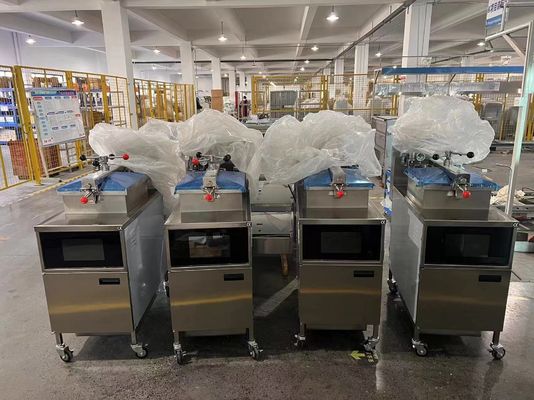 PFE-1000 스마트 터치 패널 전기 수직 치킨 브러스터 압력 프라이어 필터레이션