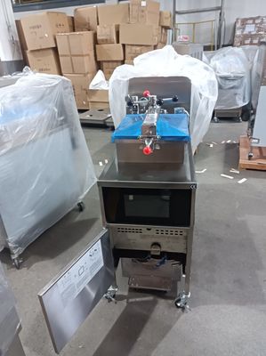 PFE-1000 스마트 터치 패널 전기 수직 치킨 브러스터 압력 프라이어 필터레이션