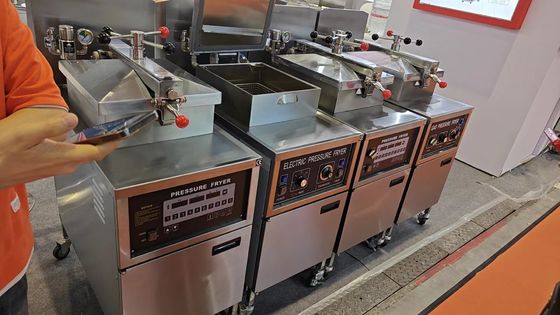 전기 디지털 패널 380V/220V 오일 필터 시스템 없는 치킨 압력 프라이어