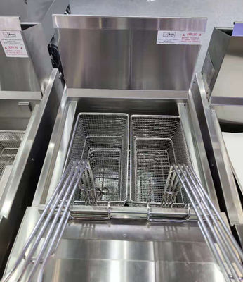 전기 디지털 컴퓨터 패널 오일 필터레이션 한 냄비 두 바구니 열 Deep Fryer