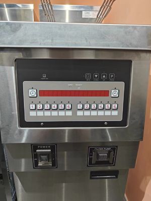 전기 디지털 컴퓨터 패널 오일 필터레이션 한 냄비 두 바구니 열 Deep Fryer