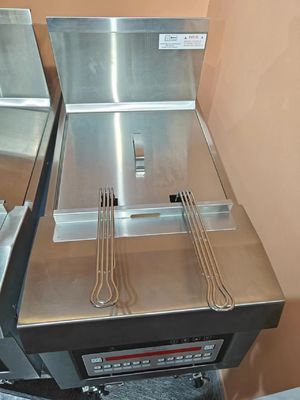 가스 난방 220V 디지털 컴퓨터 패널 한 냄비 두 바구니 열 Deep Fryer