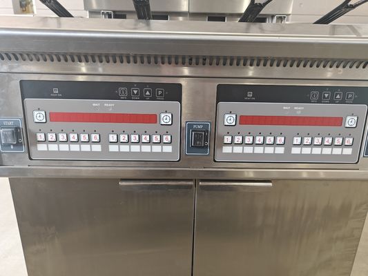 28.6kw 더블 탱크 대용량 디지털 컴퓨터 패널 전기&amp;가스 칩 오픈 프라이어 머신