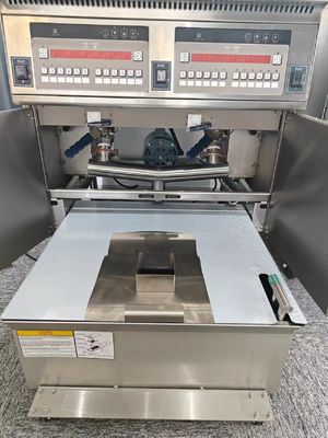 오토 리프트 전기 이중 냄비 28KW 칩 오픈 프라이어 오일 필터 시스템