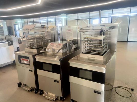 PFE-2000 8HD 전기 스마트 터치 패널 55L 5 프라이 트레이 큰 생산성 치킨 압력 프라이어