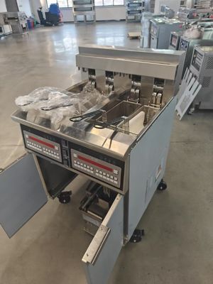 380V 28kw 이중 탱크 네 바구니 디지털 패널 전기 및 가스 칩 오픈 프라이어 머신 15L*2