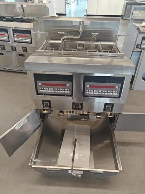 OFG-322 디지털 컴퓨터 패널 2개 냄비 4개 바스켓 자동 튀김기 가스 오픈 튀김기