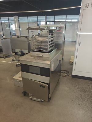 OFE-2000 8HD 전기 스마트 터치 패널 55L 5 프라이 트레이 큰 생산성 17KW 오픈 딥 프라이어